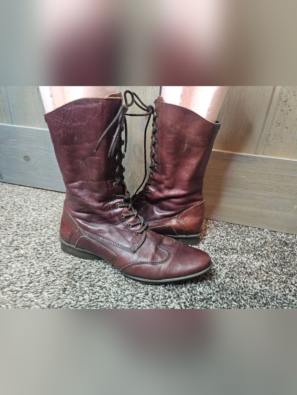 Vintage Elle Lace Up Boots sz 39